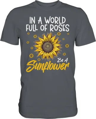 Produktbild von Sonnenblumen Motivation T-Shirt Lustiges Garten Geschenk Gärtner – Dark Grey / L