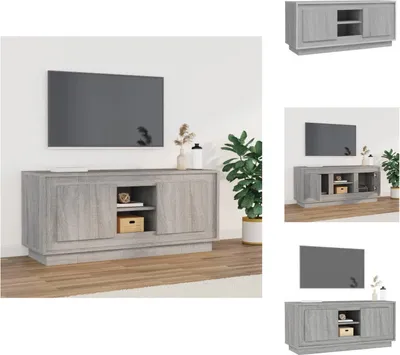 Obrázek produktu pro vidaXL TV skříňka šedá Sonoma 102x35x45 cm materiál na bázi dřeva - TV nábytek