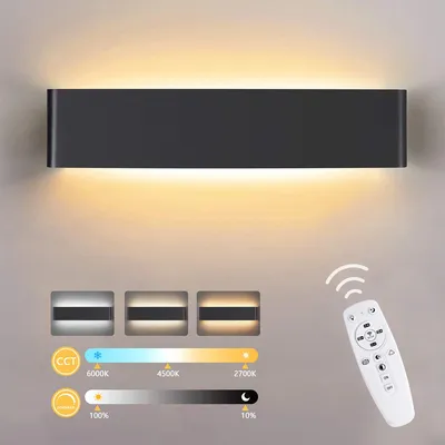 Produktbild von Dopwii LED Wandleuchte Innen 24W Wandlampe Dimmbar mit Fernbedienung 2700K - 6500K Wandleuchte
