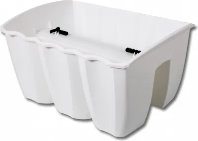 Produktbild von Nohel Garden Truhlík CROWN na zábradlí plastový 39x28cm