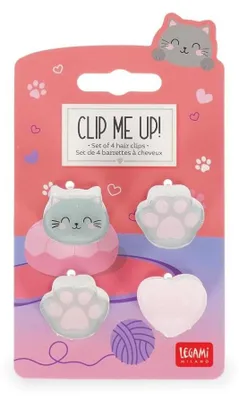 Image de LEGAMI Clip me up! - set de 4 mini barrettes à cheveux - kitty