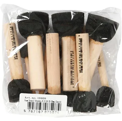 Produktbild von Schwammstempel, L 9-10 cm, D 13+20+25+35 mm, 12 Stk/ 1 Pck [HOB-10409]