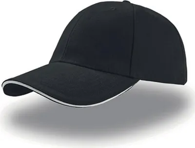 Image de Atlantis | Liberty Sandwich Cap / casquette / bonnet / chapeau - Couleur : Black/White - Taille : One Size