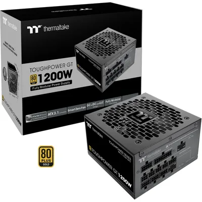 Produktbild von Thermaltake Toughpower GT 1200W, 1200 W, 100 - 240 V, 50/60 Hz, 15 - 10 A, Aktiv, 100 W