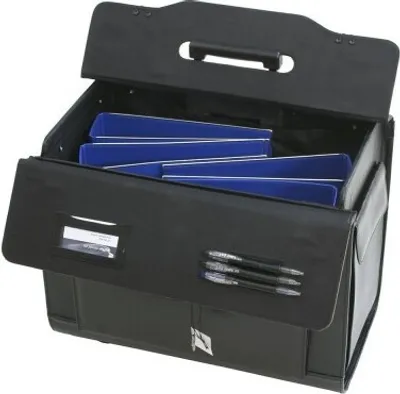Produktbild von Dermata 2 Rollen Pilotentrolley Leder 39 cm