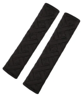 Productafbeelding van Veiligheidsgordel comfortpads, 1 paar, zwart, polyestervezel