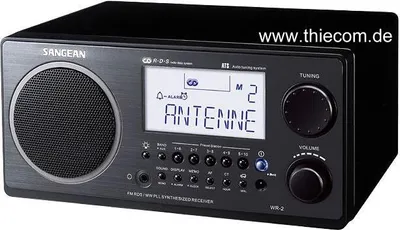 Produktbild von Sangean WR-2 Tischradio mit Fernbedienung Farbe: Schwarz
