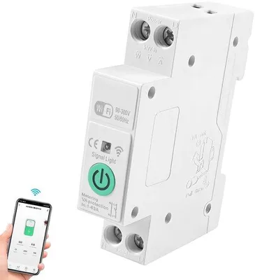 Obrázek produktu pro Chytrý Wi-Fi jistič s časovačem a měřením spotřeby energie pro chytré domácnosti