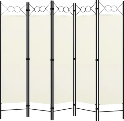 Immagine prodotto di Paravento a 5 Pannelli Bianco 200x180 cm
