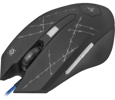 Produktbild von Defender Forced GM-020L, Beidhändig, Optisch, USB Typ-A, 3200 DPI, Schwarz