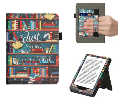 Produktbild von kwmobile Klapphülle kompatibel mit Amazon Kindle Paperwhite 11. Generation 2021 Hülle - Flipcase für Kindle Paperwhite Hülle mit Handschlaufe -