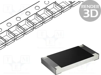 Produktbild von 10x Widerst: thick film 68Ω 0,5W 2010 ±1% SMD  -55÷155°C 2010W2F680JT4E Widerstände