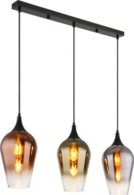Immagine prodotto di Globo Lighting|Lampada a sospensione in metallo nero opaco, 3x E27