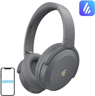 Zdjęcie produktu dla Edifier WH700NB Pro, Przewodowy i Bezprzewodowy, 20 - 40000 Hz, Muzyka/dzień powszedni, 270 g, Zestaw słuchawkowy, Szary