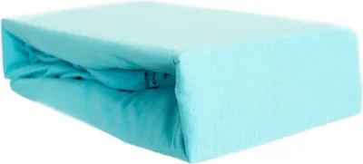 Produktbild von Jersey Spannbettlaken 100% Baumwolle 140-160x200 cm + 25 cm Rundumgummizug Petrol