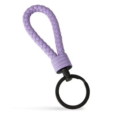 Obrázek produktu pro SERASAR | Pánská Kožená Klíčenka Kožená Klíčenka Pro Ženy [Strong] z Stainless Steel | Barva: Nachový | Délka: 16cm
