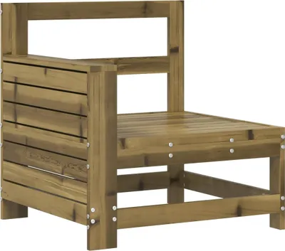 Immagine prodotto di Divano da giardino con braccioli 69x62x70,5 cm in legno di pino impregnato