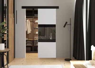 Produktbild von KIER FURNITURE Schiebetüren LUMBA - 66x205x1,6 cm - Weiß