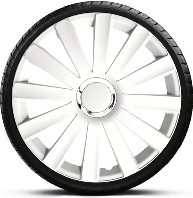 Produktbild von Radkappen Radzierblenden SATZ (4Stück) 17 Zoll SPYDER PRO WHITE Z460243