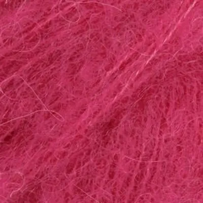 Immagine prodotto di Gocce Spazzolato Alpaca Seta Uni Colore 18 Cerise Filato per maglieria