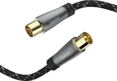 Produktbild von Hama Antennen-Kabel Koaxial, 120 dB, vergoldet, 10 m