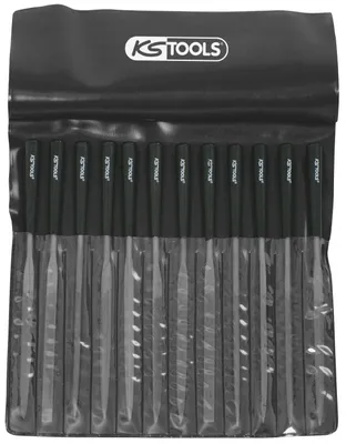 Produktbild von KS Tools 140.3050 Nadelfeilen-Satz Mit Kunststoffheft, 12-TLG