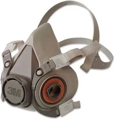 Image de Demi-masque De Protection Respiratoire 3m Classique, Série 6000 En Kraton Avec Système à Baïonette Pour Deux Filtres. Taille Moy