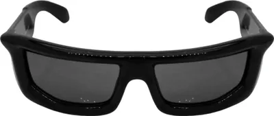 Produktbild von Coole Raverbrille Schnelle Brille Sonnenbrille Damen Herren Sportliche Rechteckige Partybrille Schwarz
