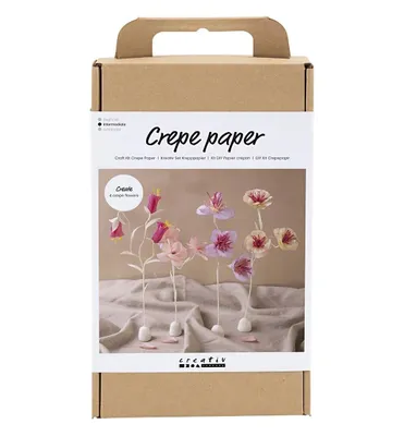 Produktbild von Creativ Company Hobby-Set Krepppapier, Blume, Pastellfarben, 1 Box