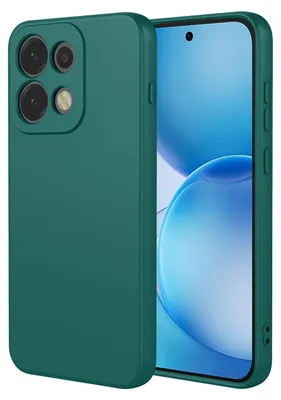 Productafbeelding van MobyDefend Hoesje - Geschikt voor Oppo Reno16 Pro - Matte Siliconen Backcover - Groen