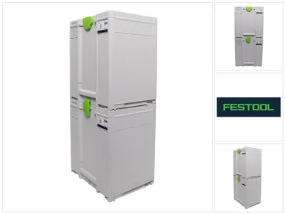 Image de Festool SYS3 M 337 Set de Coffrets Systainer - 396 x 296 x 437 mm - 43,1 l (2x 204845)