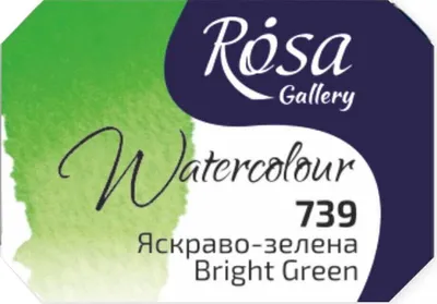 Image de Rosa 343739 Peinture aquarelle 739 Bright Green 2,5 ml 1 pc