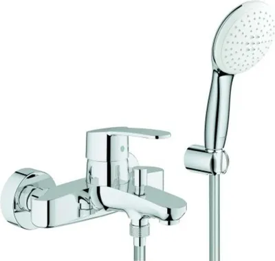 Produktbild von GROHE EH-Wannenbatterie Eurostyle C 252752 mit Wandhalterset chrom