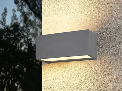 Produktbild von LED Außenwandleuchte Up Down Außenleuchte Anthrazit Terrassenbeleuchtung B: 25cm