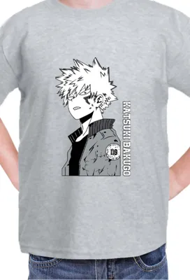 Obrázok produktu pre Detské tričko Kid Japan Manga Anime Comics Animation My Hero Anime Academia Katsuki, 12-13 Rok - 152 / Heather šedá