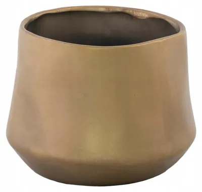 Produktbild von Skandi.pl Goldener Keramik Übertopf, Ø 12 cm, Dekorativ