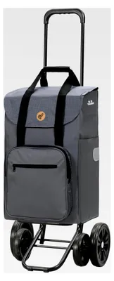 Produktbild von Einkaufstrolley - klappbar - 45 Liter - 4 Räder - höhenverstellbar - mit Kühlfach - belastbar bis 50 kg - Stahlgestell
