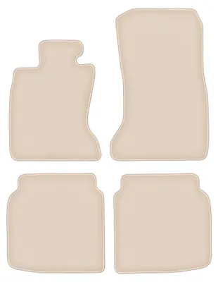 Produktbild von DURBAN Beige Velours-Fußmatten-Set für BMW 7 F02 Limousine (2008-2015)