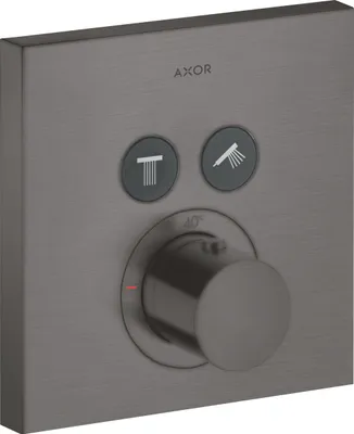 Immagine prodotto di hansgrohe AXOR Starck ShowerSelect Thermostat carré à encastrer pour 2 consommateurs, 36715340, 36715340