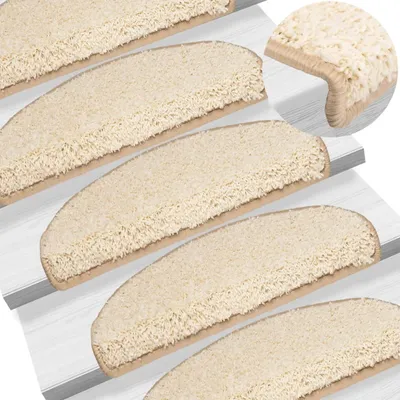 Immagine prodotto di The Living Store Tappetini 10 pz. 65x25 cm Crema