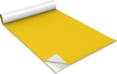 Immagine prodotto di Pellicola autoadesiva per mobili - pellicola decorativa - mobili da tavolo - tagliabile su misura - colore giallo chiaro - 100 x 50 cm