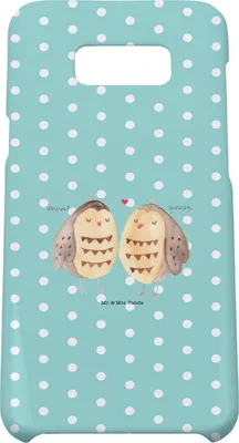 Produktbild von Mr. & Mrs. Panda Samsung Galaxy S8 plus Handyhülle  Eulen Liebe - Türkis Pastell - Geschenk, Hülle, Freund, Cover, Handy, Verliebt, Eule, Case