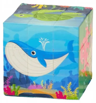 Produktbild von Trifox Zauberwürfel Puzzle Meerestiere Lernspielzeug für Kinder