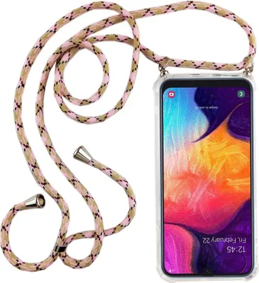 Produktbild von Handykette für Samsung Galaxy A50 - Smartphone Necklace Hülle mit Band - Schnur mit Case zum umhängen in Rosa
