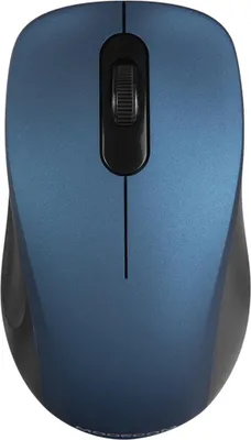 Obrázek produktu pro Bezdrátová optická myš MODECOM MC-WM10S, modrá, tichá tlačítka, 2,4 GHz USB přijímač, bezdrátová ergonomická myš pro PC a notebook
