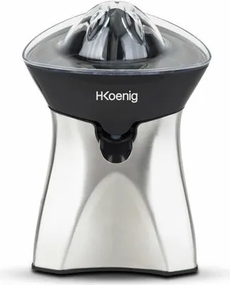 Immagine prodotto di Spremiagrumi elettrico, H.KoeNIG AGR60, 60 W, 2 coni intercambiabili, beccuccio antigoccia, acciaio inossidabile