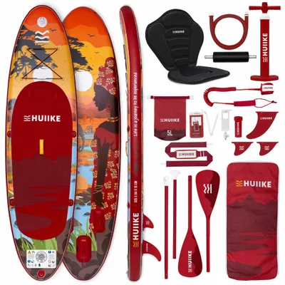 Obrázok produktu pre Nafukovací Paddleboard s Prémiovým Príslušenstvom - HUIIKE | Stand Up Paddle SUP so Stabilitou a Odolnosťou