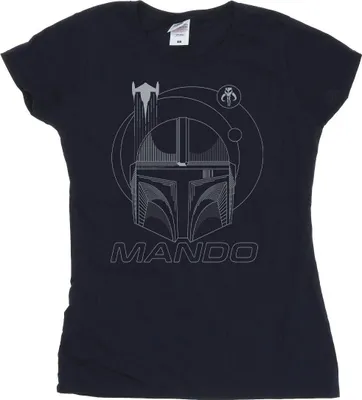Produktbild von Star Wars - "The Mandalorian" T-Shirt für Damen BI43382 (L) (Marineblau)