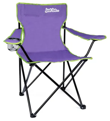 Image de Chaise pliante de camping - Léger 1,8 kg - Avec accoudoirs et porte-gobelet - Avec sac de transport - Pour festivals et plage
