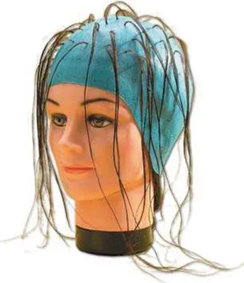 Produktbild von Fripac Gummi-Strähnenhaube blau